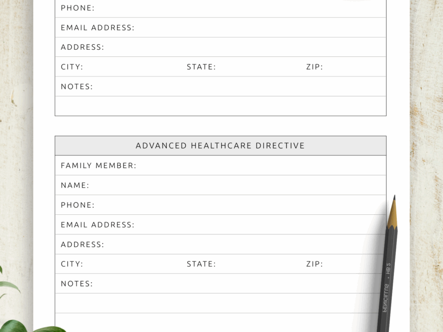 Download Printable End Of Life Documents PDF