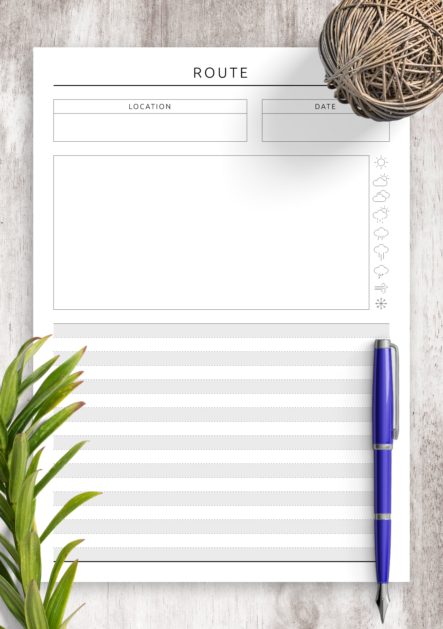Free Printable Route Planner Free Printable Route Planner