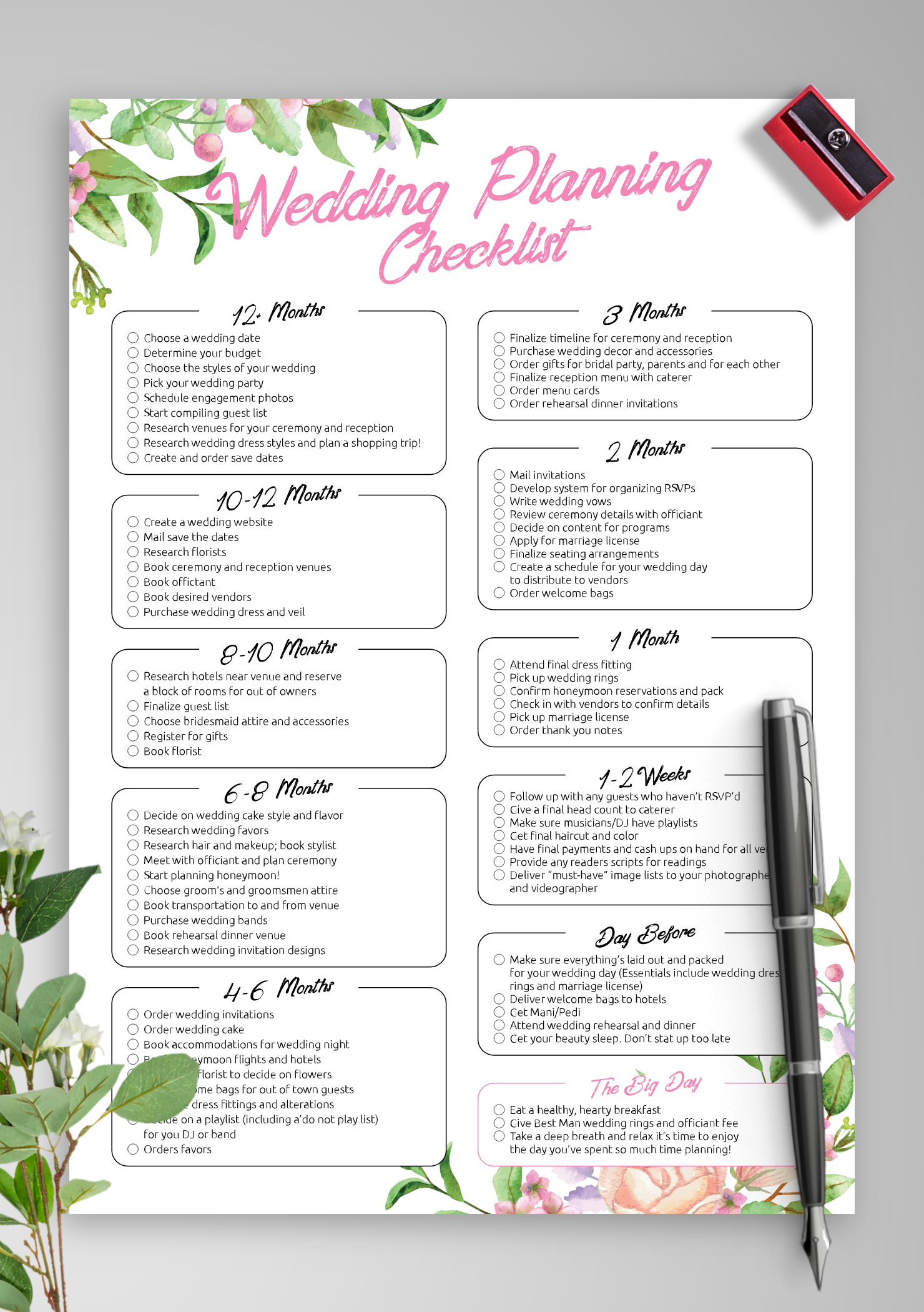 Wedding Planning Printable To Do List Wedding Planning Printable To Do List