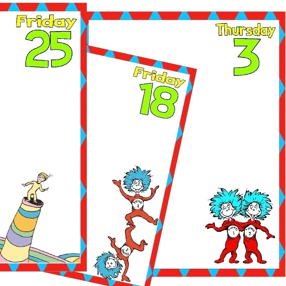 Printable Dr. Seuss Themed Planners Printable Dr. Seuss Themed Planners