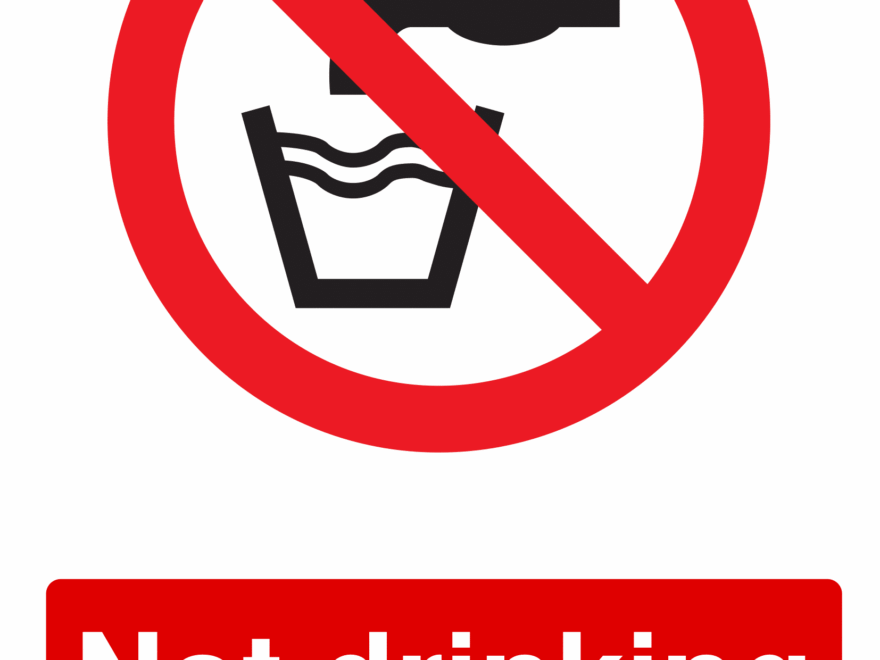 Drinking Water Signs Poster Template