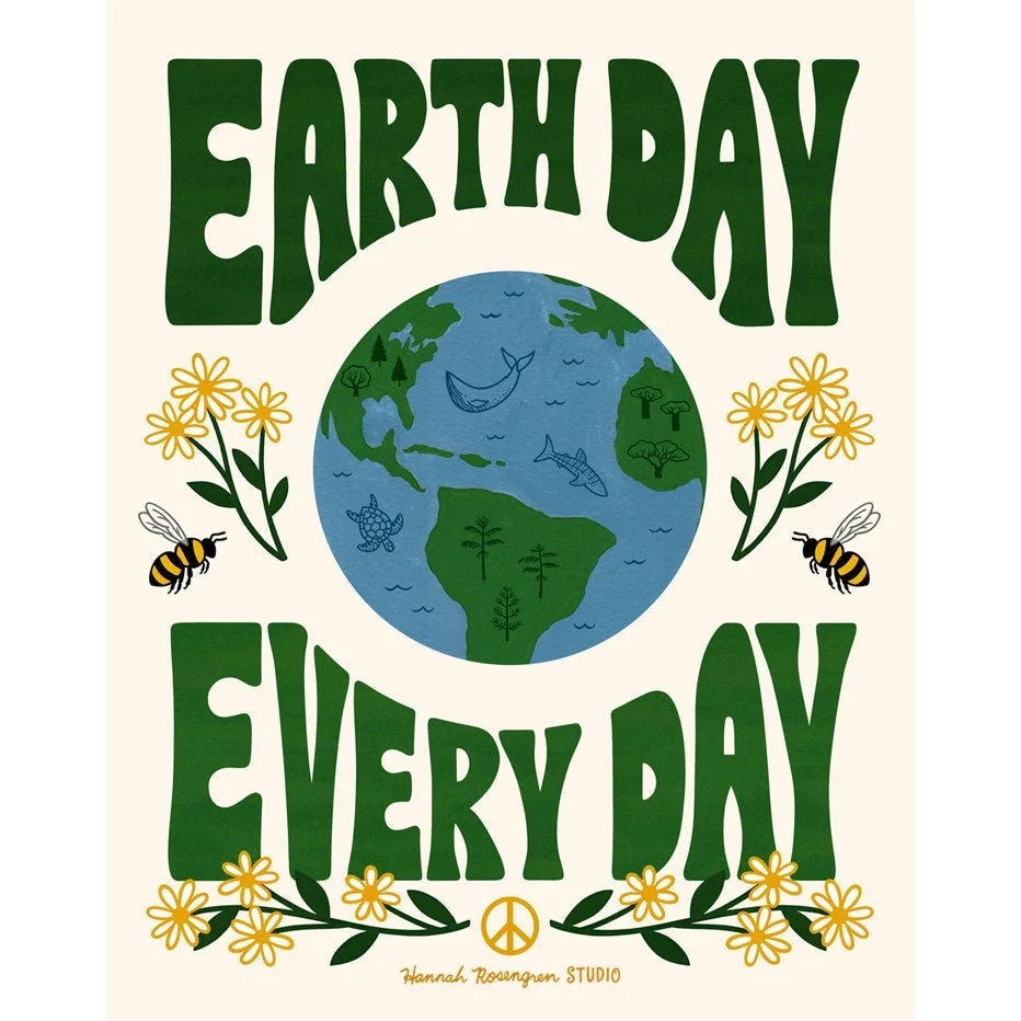 Earth Day Every Day 11x14 Print Etsy Denmark