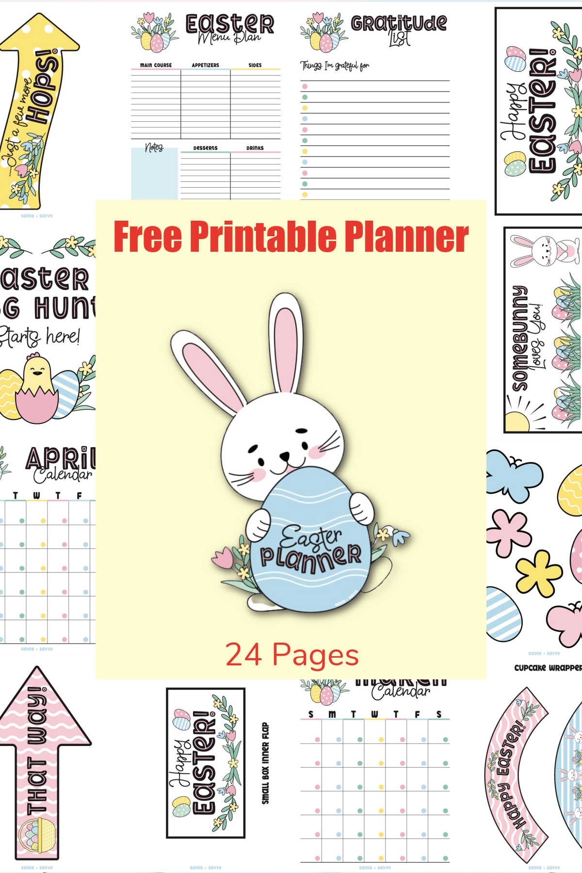 Easter Planner Free 24 Page Printables Savor Savvy Easter Planner Free 24 Page Printables Savor Savvy