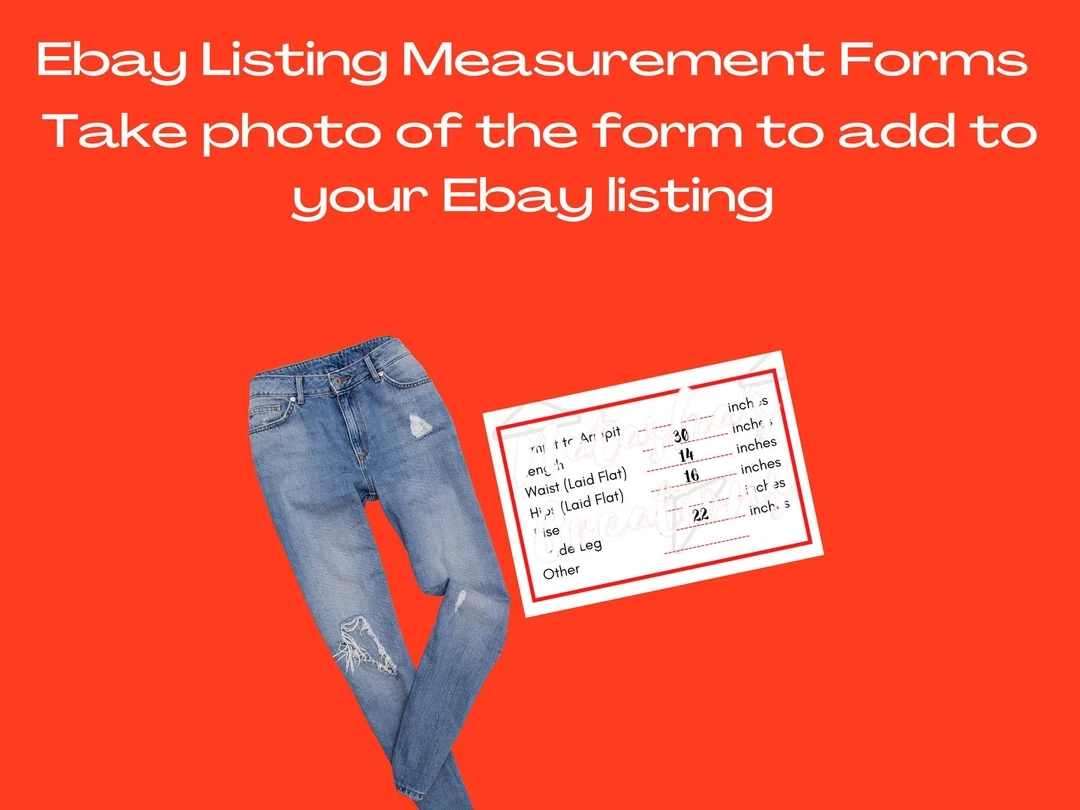 Ebay Clothing Measurement Listing Printable