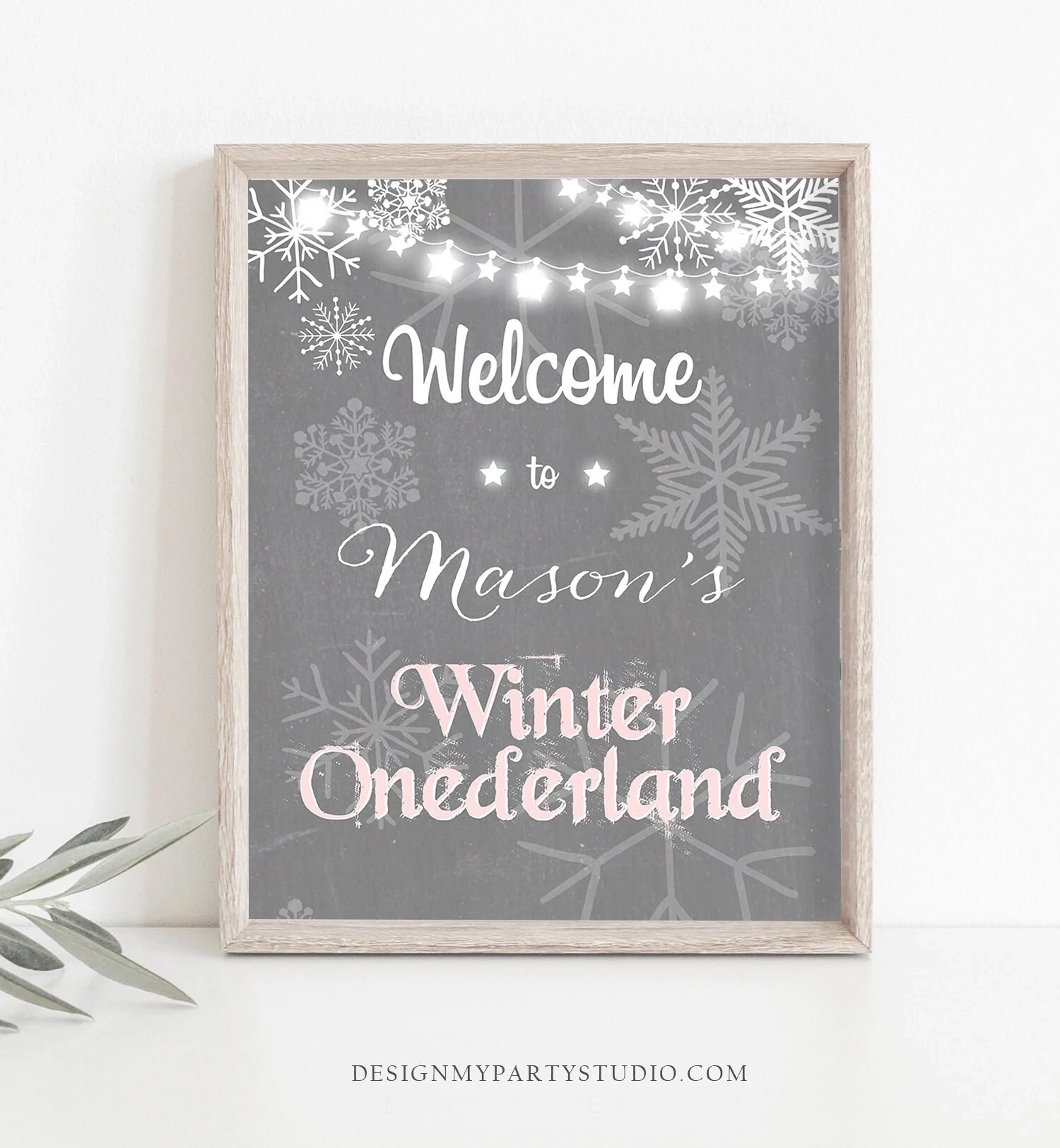 Winter Wonderland Printable Welcome Sign Winter Wonderland Printable Welcome Sign