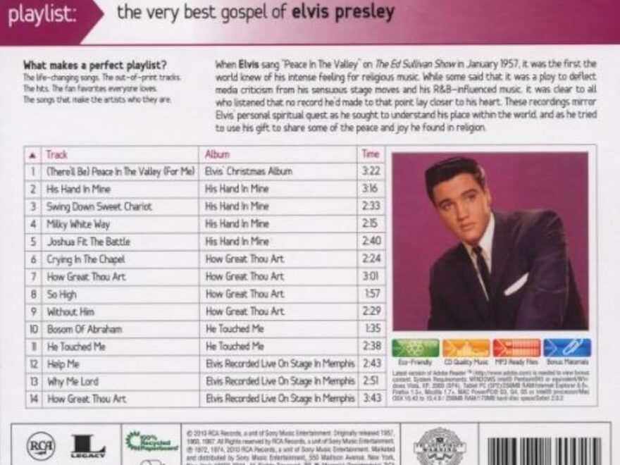 Elvis Presley Playlist The Very Best Gospel Of Elvis Presley Amazon Music