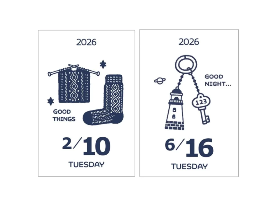 Eric Small Things Shinnippon Calendar 2026 Mini Mini Daily Calendar Paper Whisper