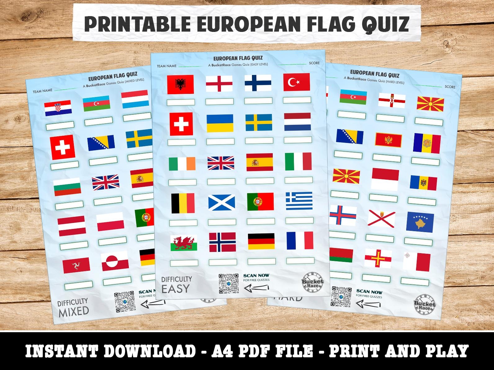 European Flag Quiz Pack Etsy European Flag Quiz Pack Etsy
