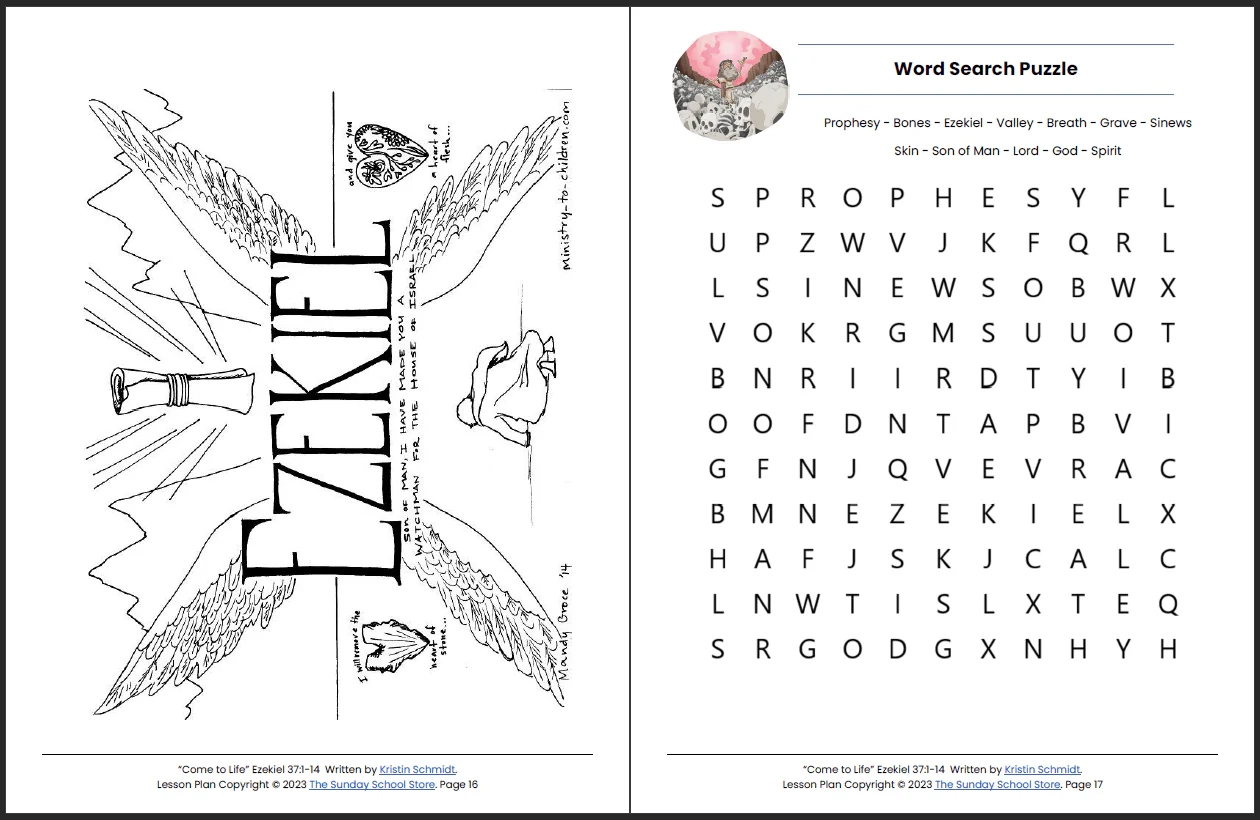Printable Color Sheet Of Ezekiel Printable Color Sheet Of Ezekiel