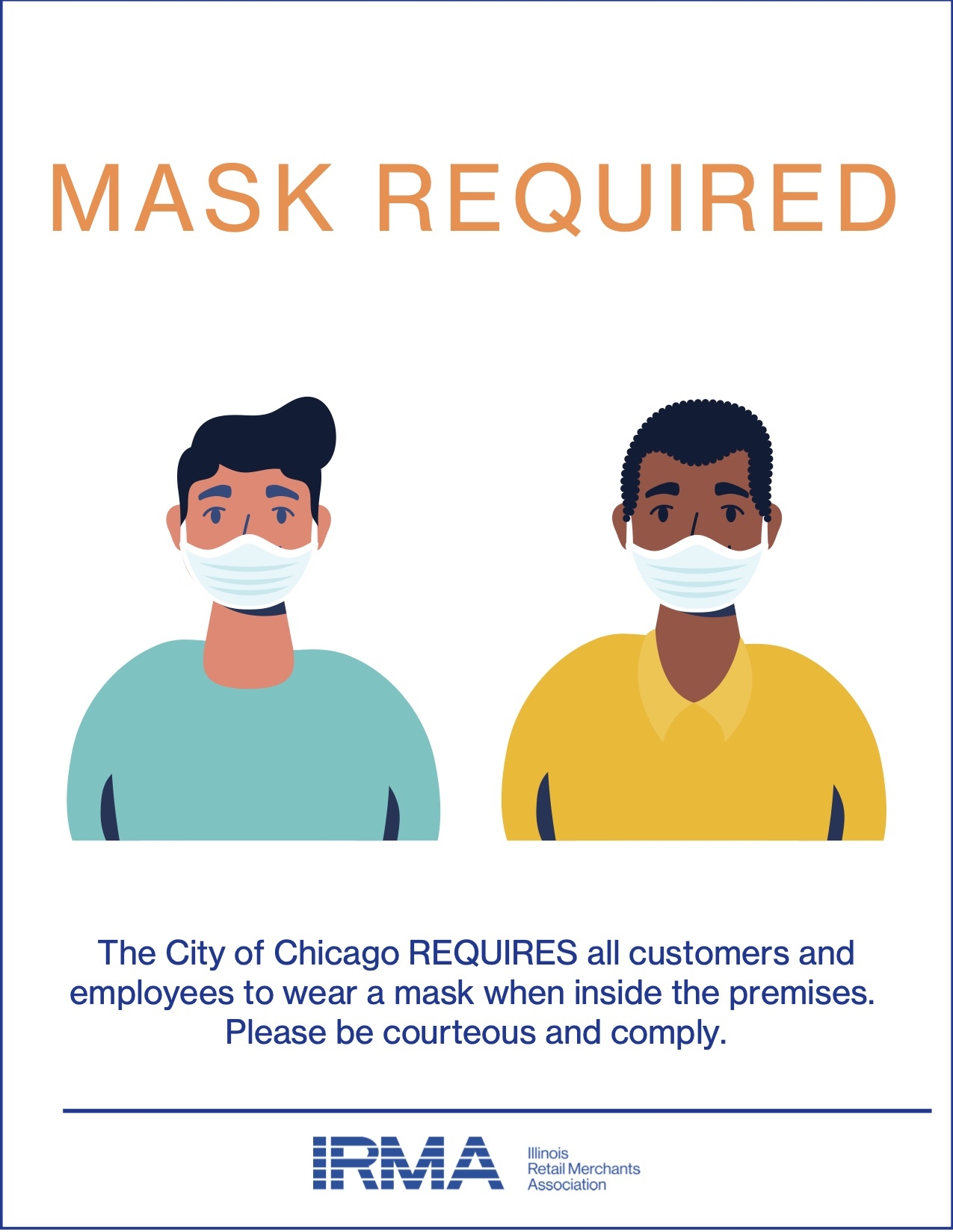 Printable Mask Mandate Sign