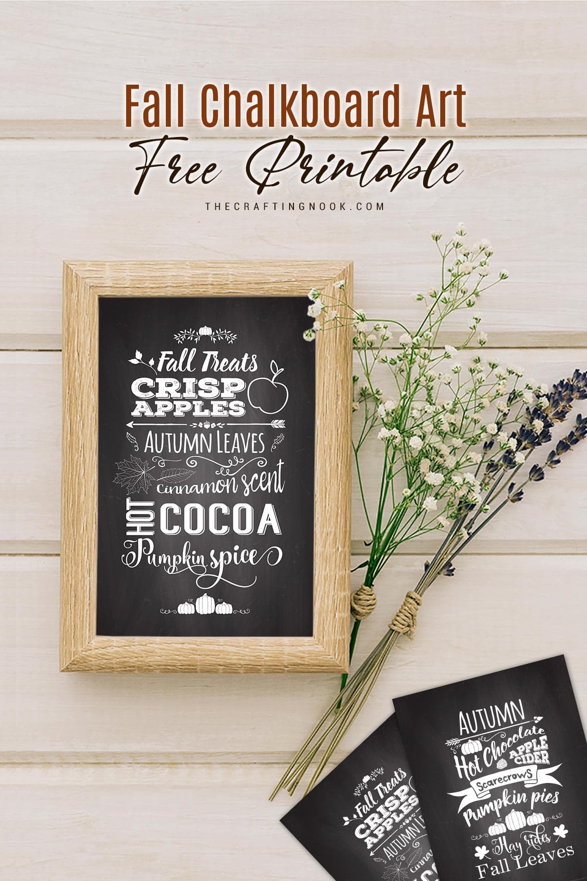 Wood Frame Chalkboard Sign Printable