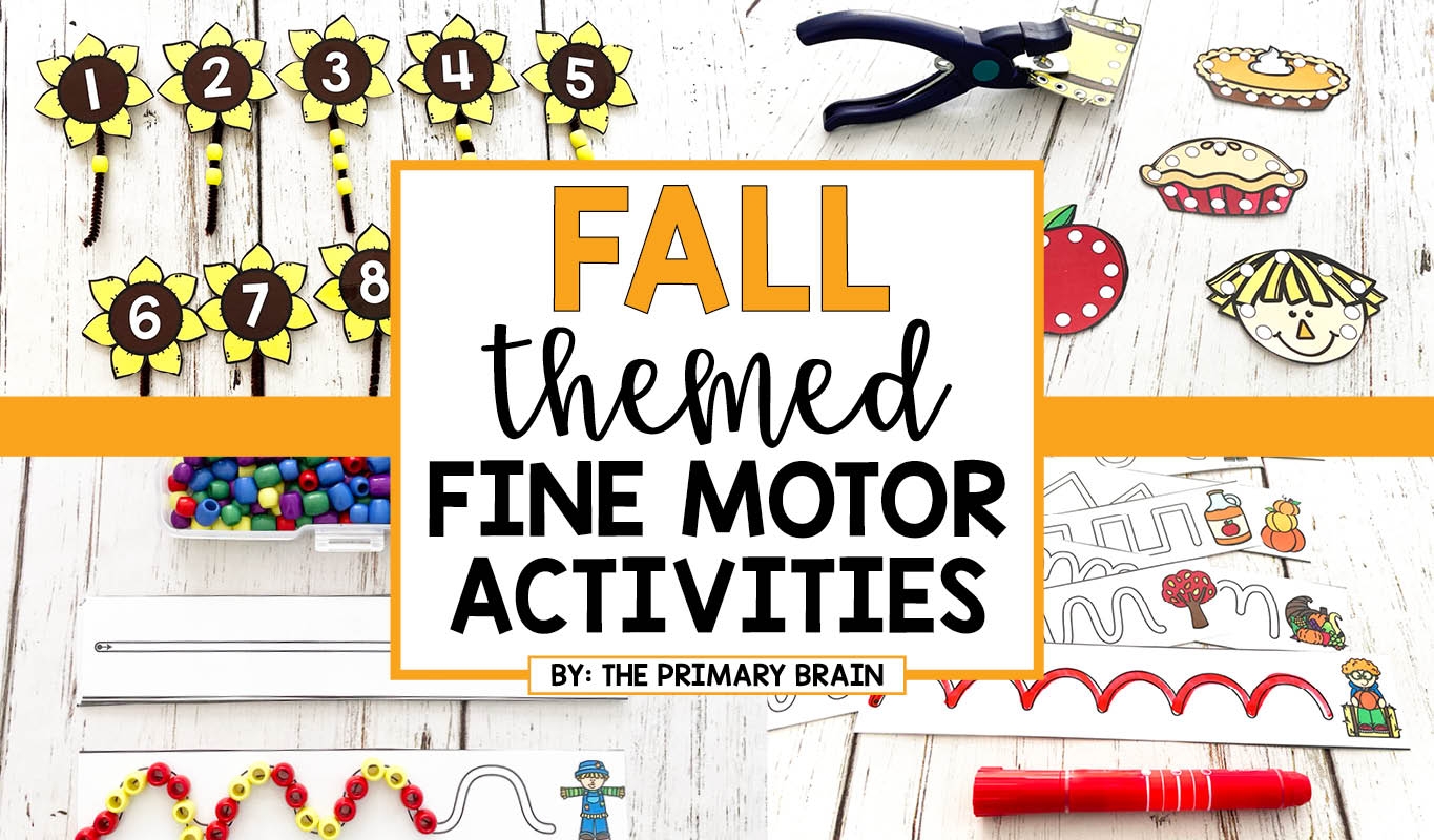 Printable Fall Fine Motor Activities List