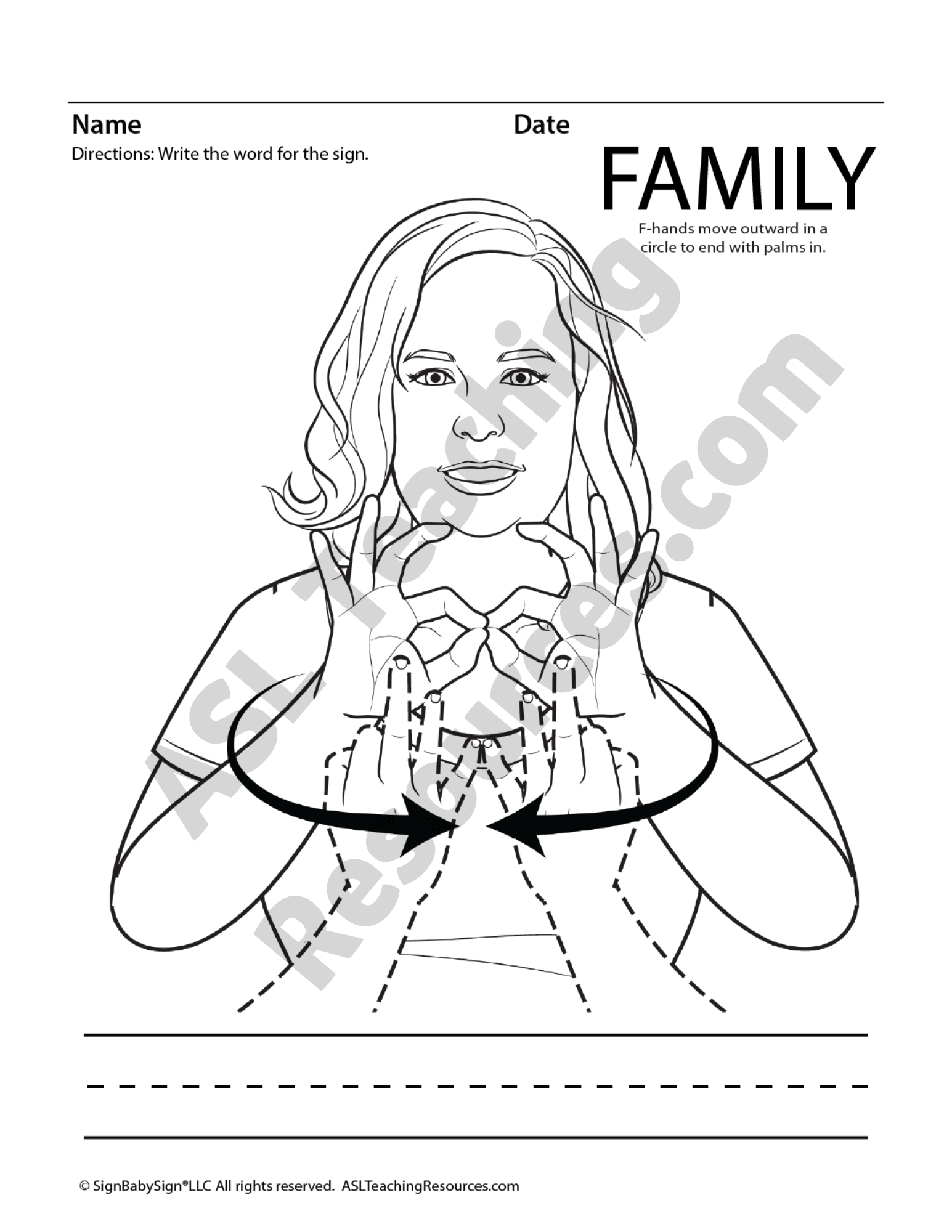 Free Printable Sign Language Coloring Book Free Printable Sign Language Coloring Book