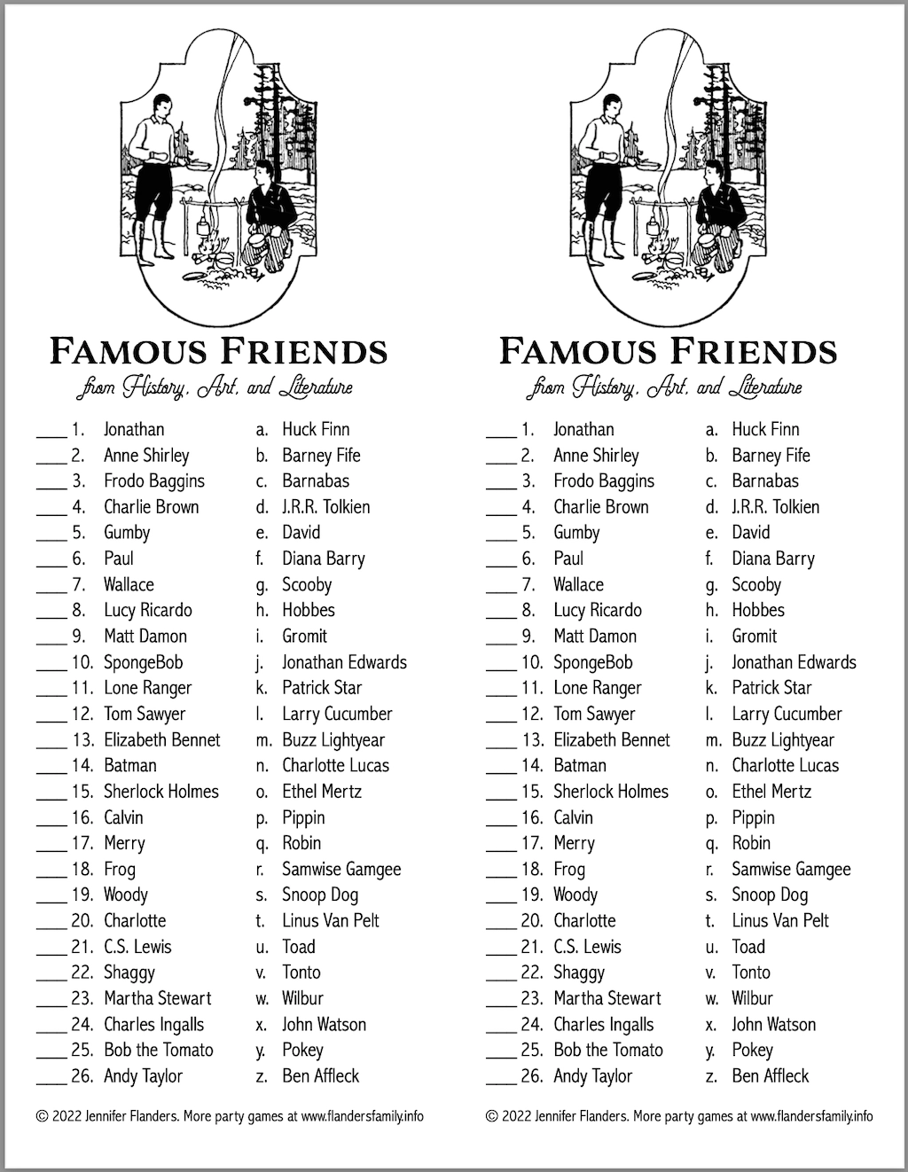 Friends Bar Trivia Questions Printable