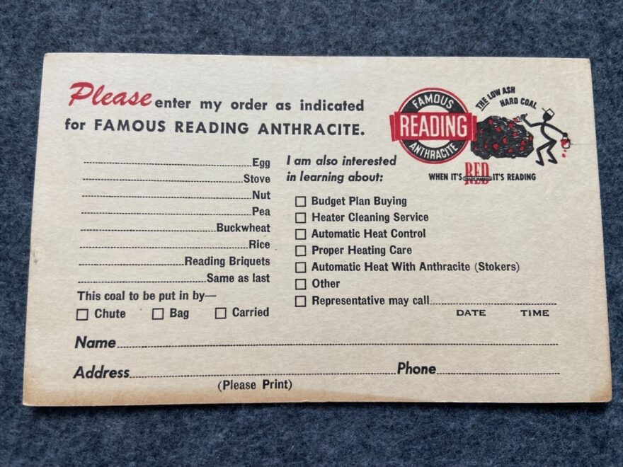 Famous Reading Anthracite From Waterbury CT Vintage Advertising Postcard EBay