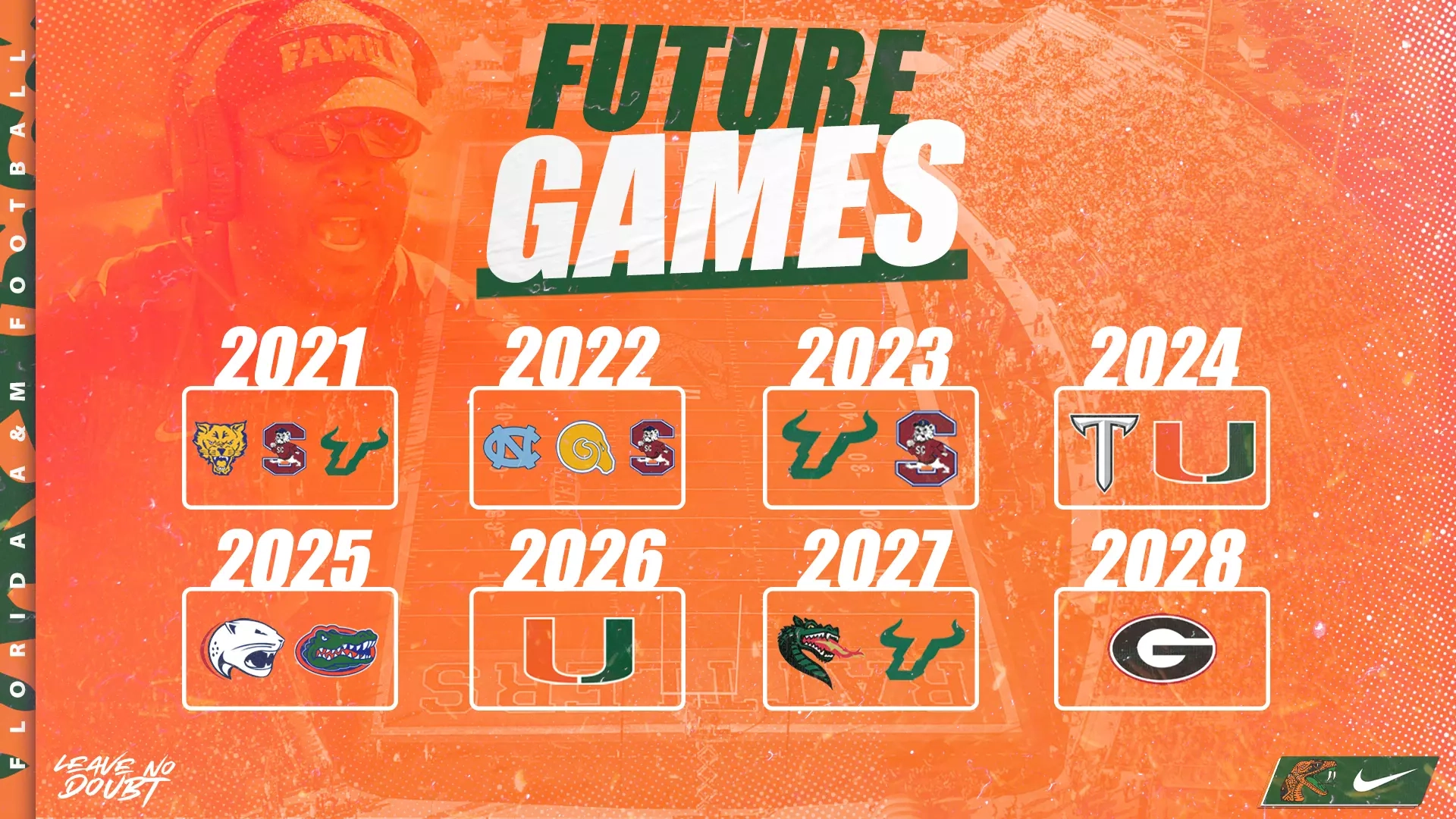 FAMU Announces Power Five Group Of Five Future Football Opponents Florida A M