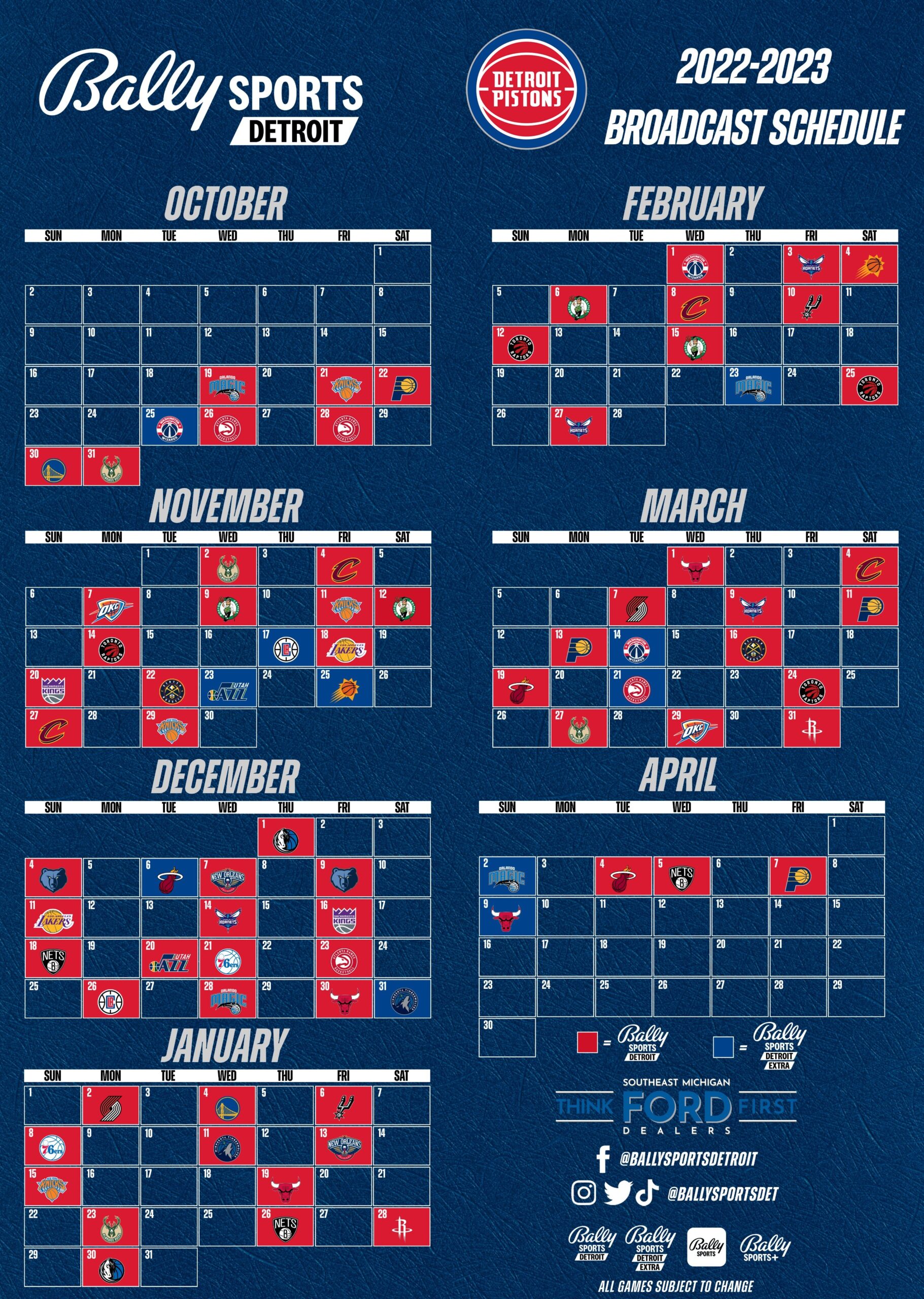 FanDuel Sports Network Detroit On X NEWS Bally Sports Detroit Announces 2022 23 DetroitPistons TV Schedule Https t co e3kmhijwIR Pistons ThinkFordFirst Https t co d1DhoDY7Vp X