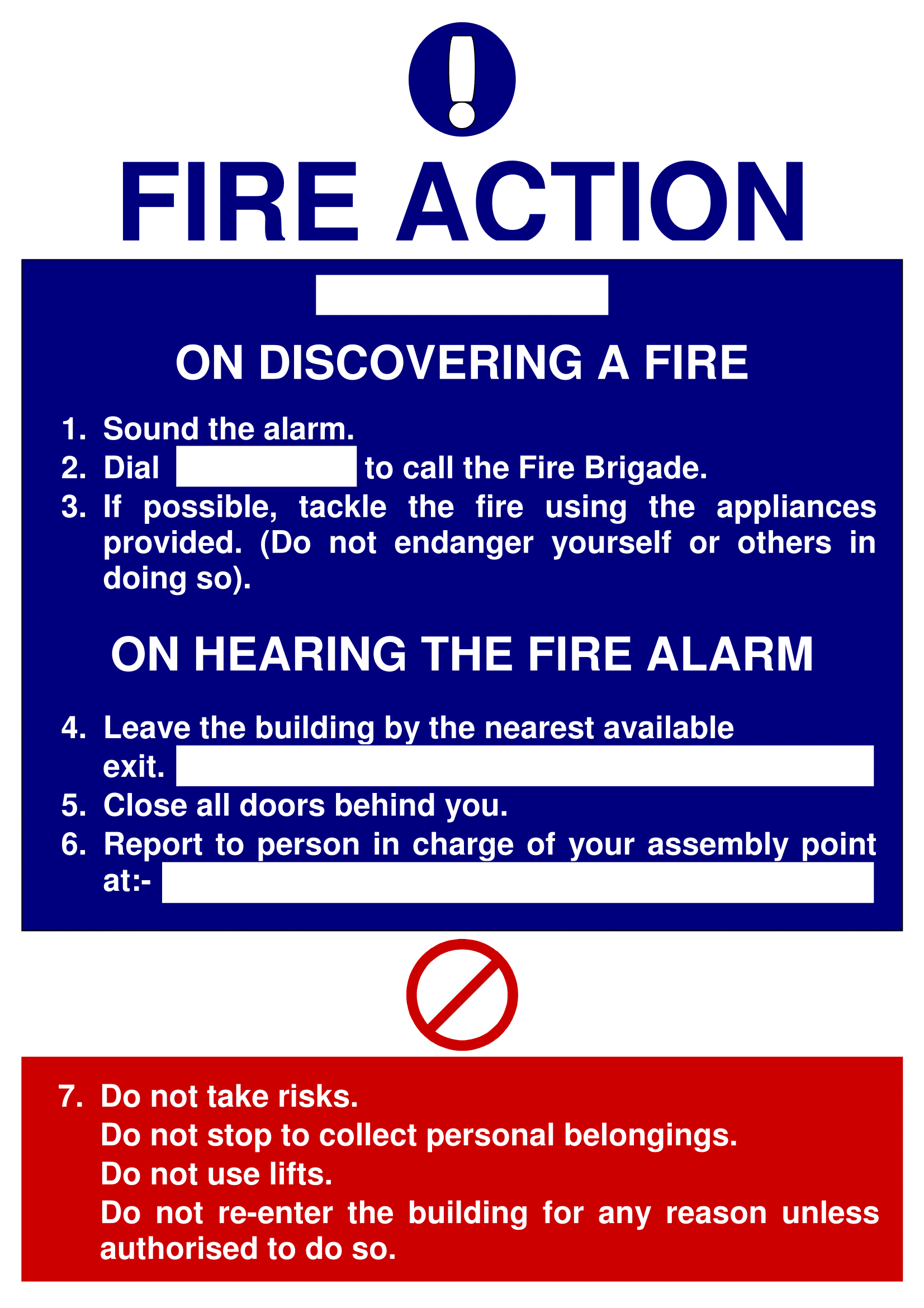 Free Printable Fire Safety Signs Free Printable Fire Safety Signs