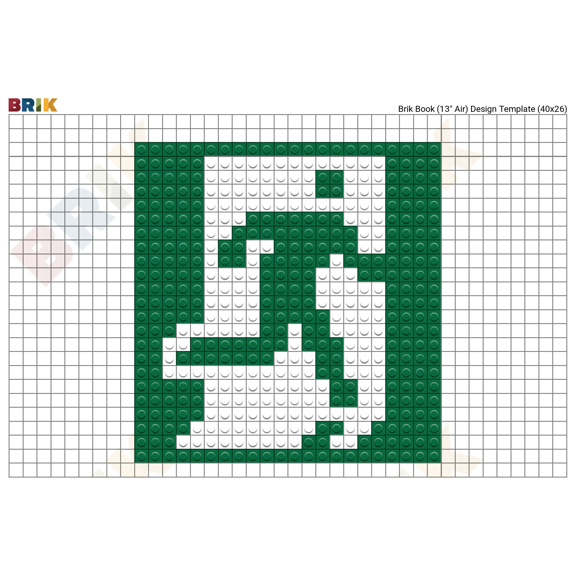 Fire Exit Sign Pixel Art BRIK