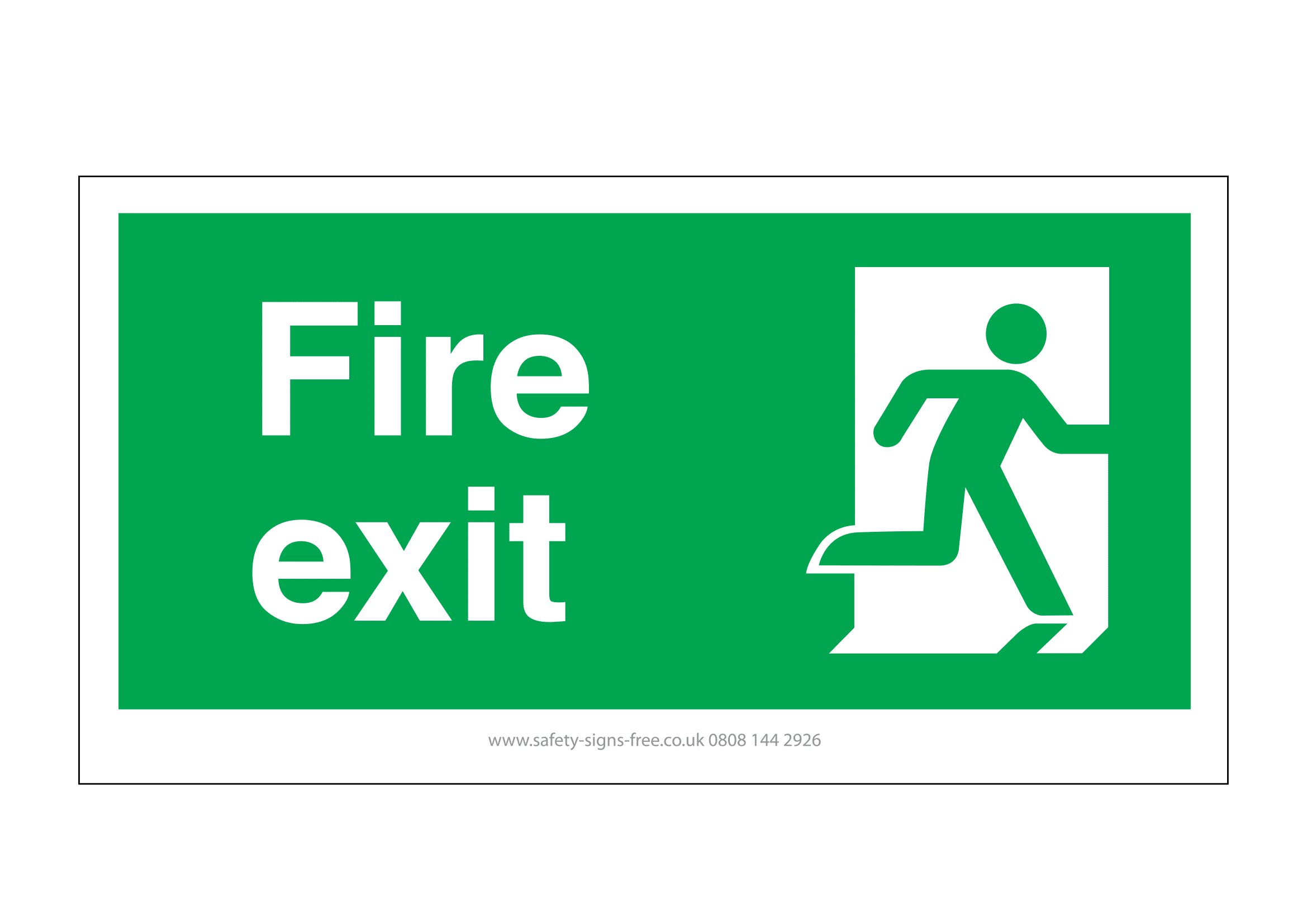 Fire Exit Signs Poster Template Fire Exit Signs Poster Template