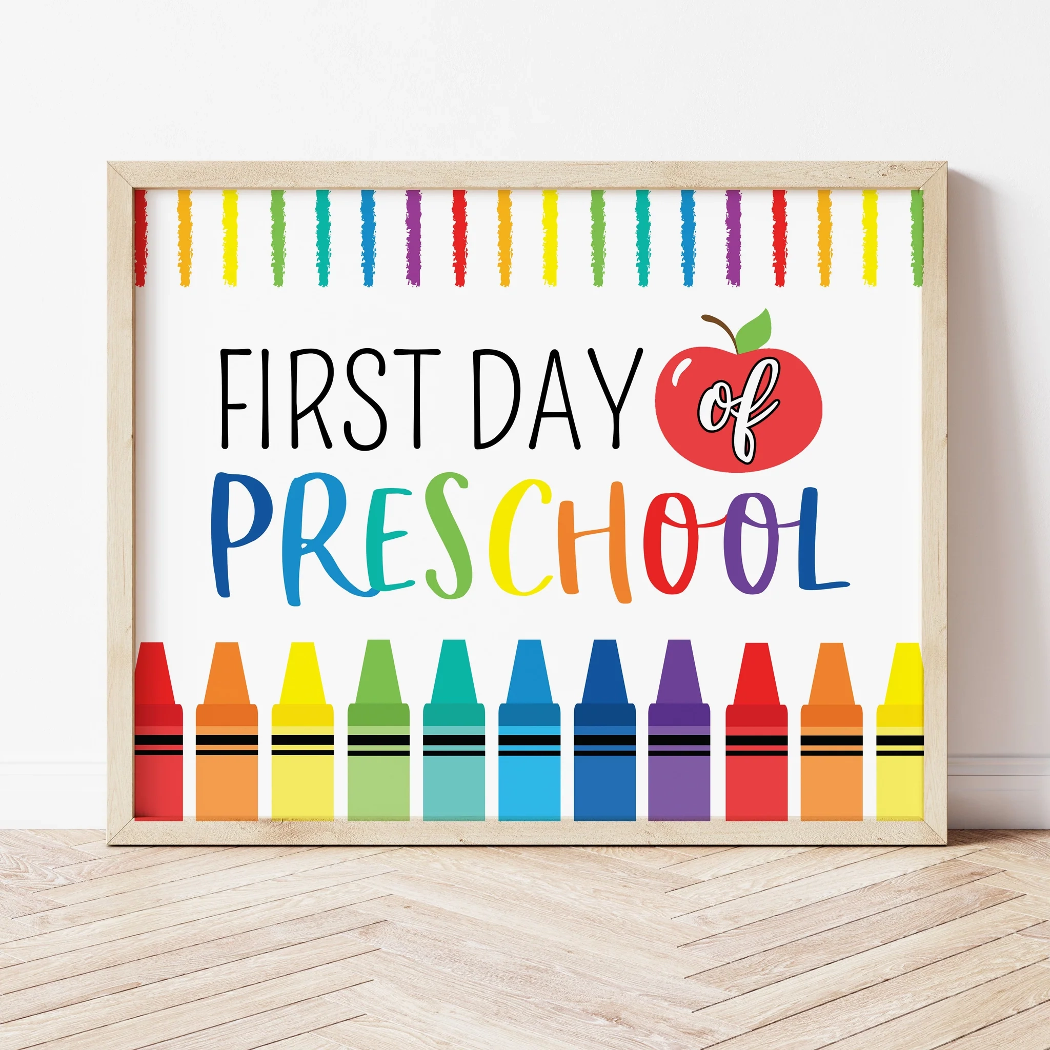 First Day Preschool Sign Printable Back To School Signs Ollie Hank First Day Preschool Sign Printable Back To School Signs Ollie Hank