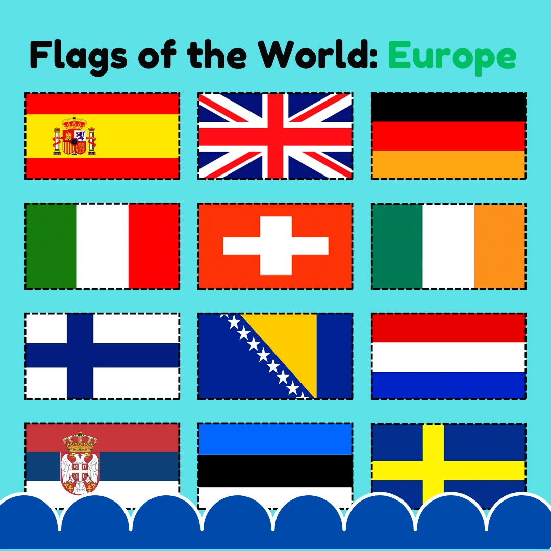 European Flags Quiz Printable European Flags Quiz Printable