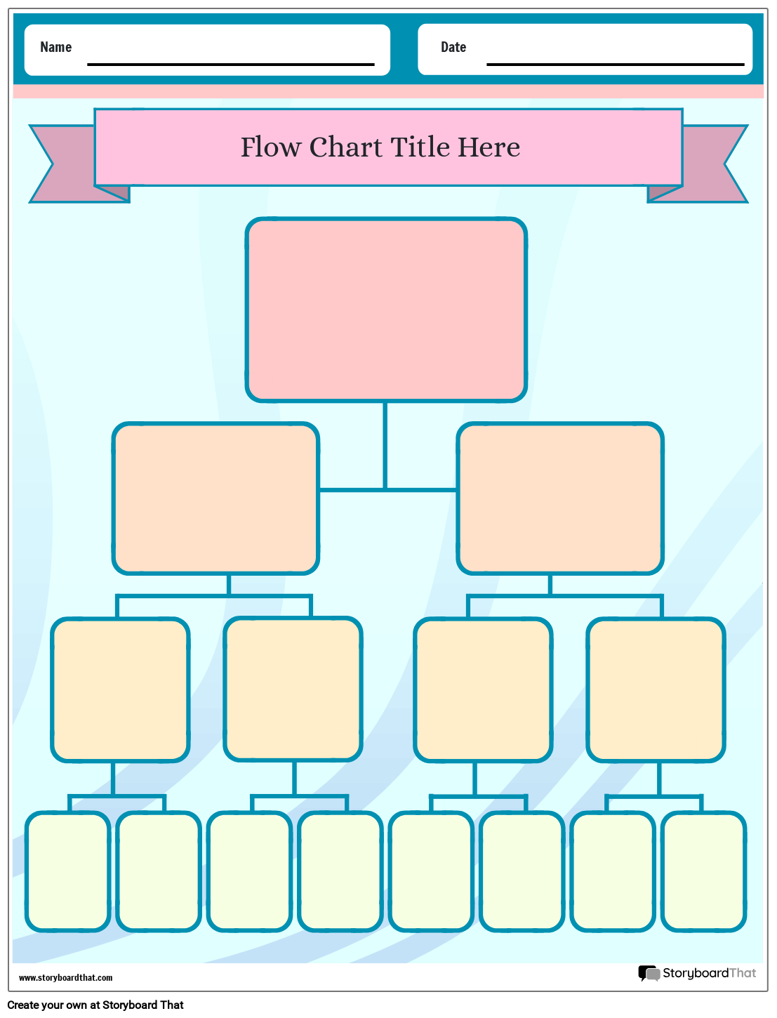 Flow Chart Worksheets Free Templates By Storyboard That