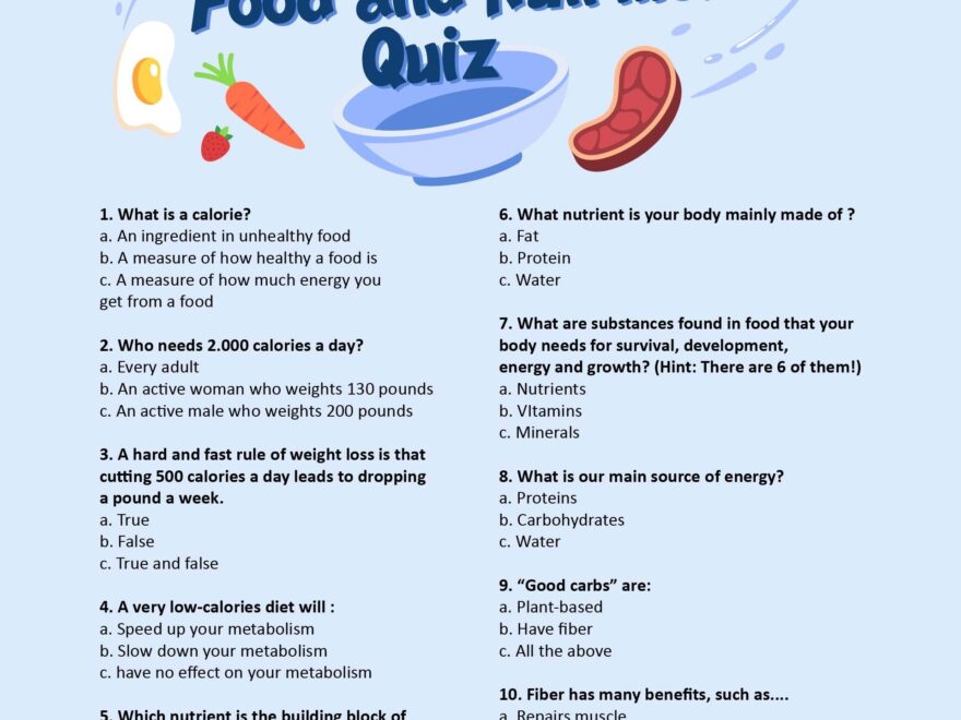 Food Trivia Questions 10 Free PDF Printables Printablee Worksheets Library