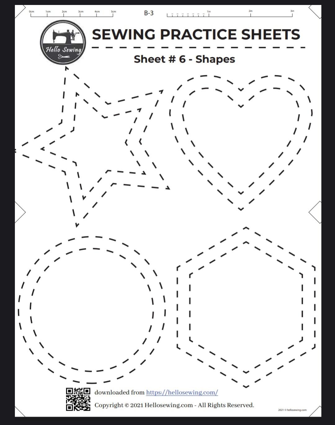 Free Sewing Printable Sheets