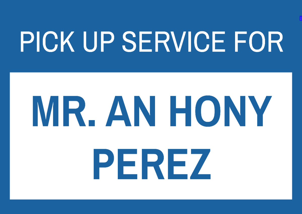 Free Airport Pickup Signs Template To Edit Online Free Airport Pickup Signs Template To Edit Online