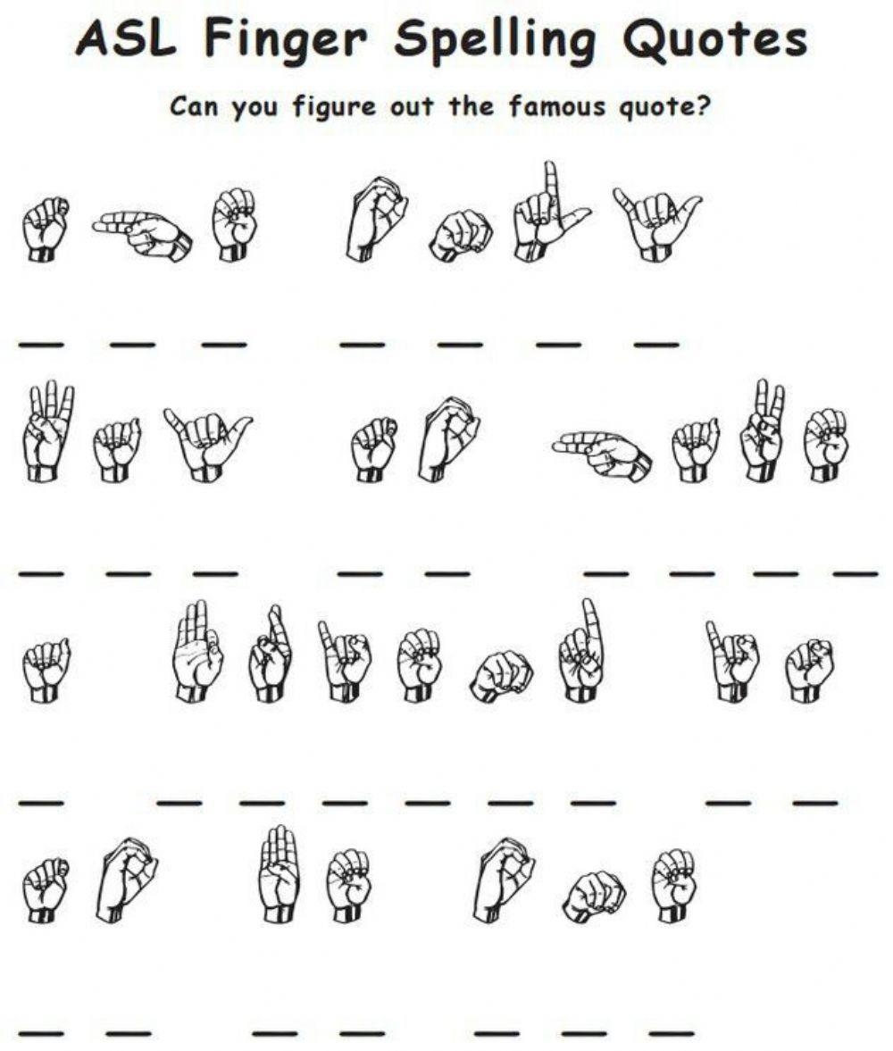 Free American Sign Language Worksheet Download Free American Sign Language Worksheet Png Images Free Worksheets On Clipart Library