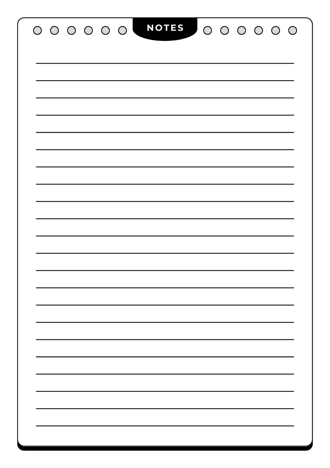 Free And Customizable Line Templates