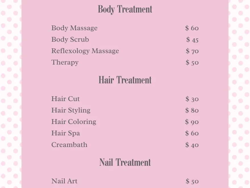 Free And Customizable Price List Templates