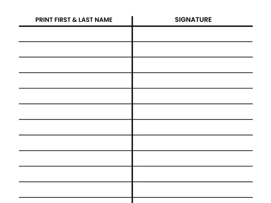 Free And Customizable Sign Up Sheet Templates