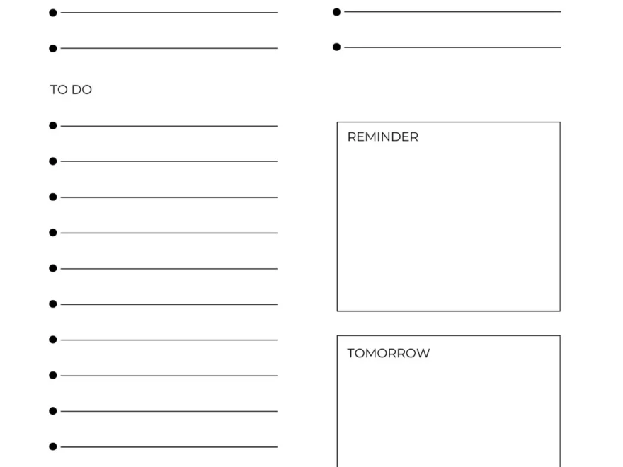 Free And Customizable To Do List Templates