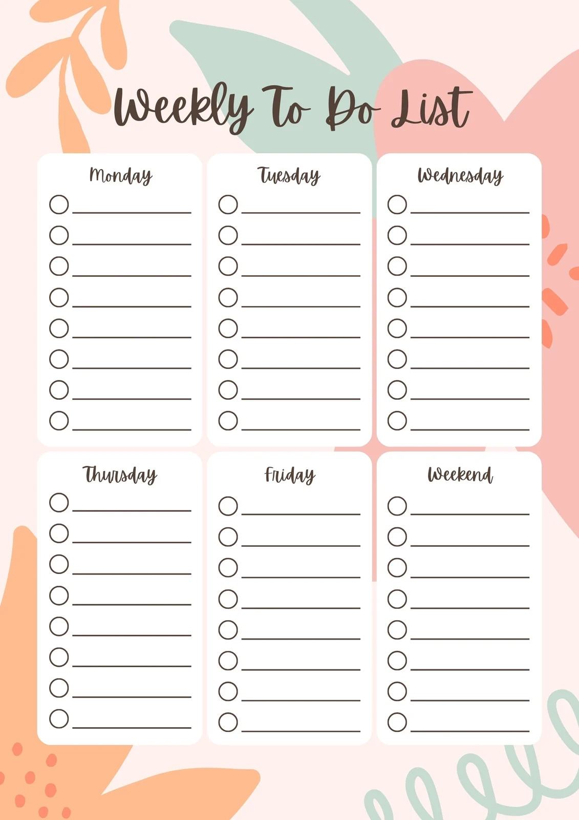 Free Printable Online List Template Maker Free Printable Online List Template Maker