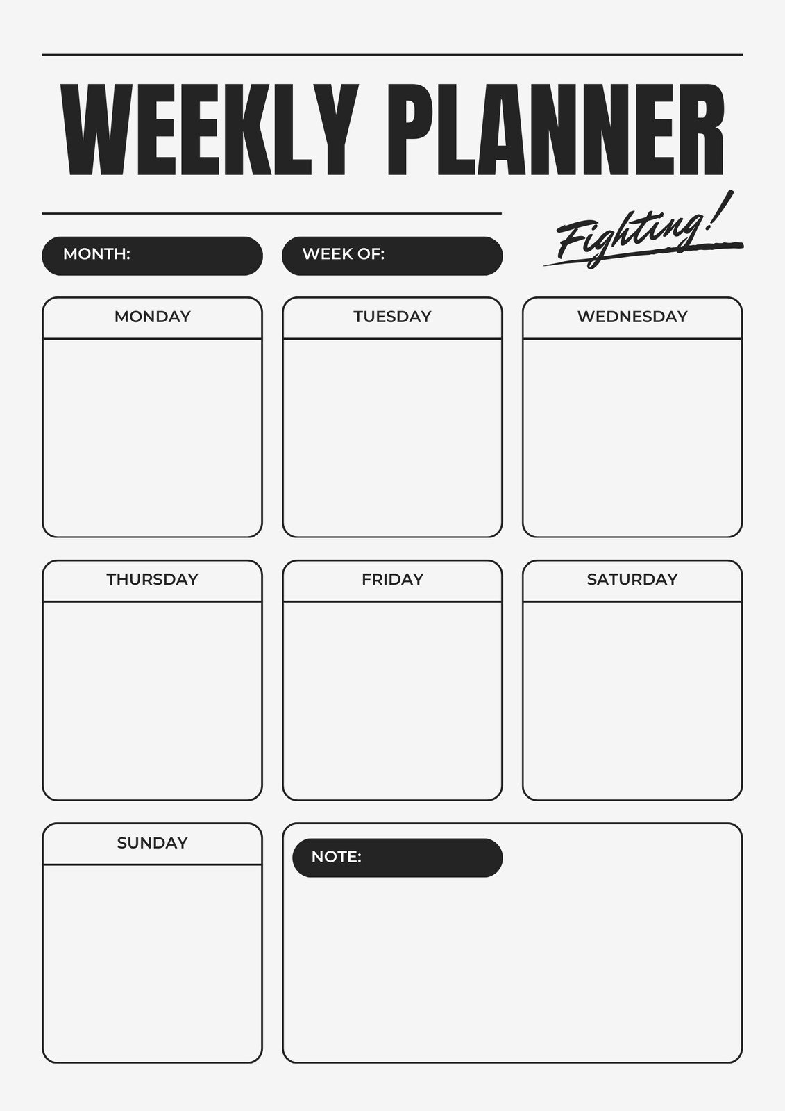 Free And Customizable Weekly Planner Templates Canva Free And Customizable Weekly Planner Templates Canva