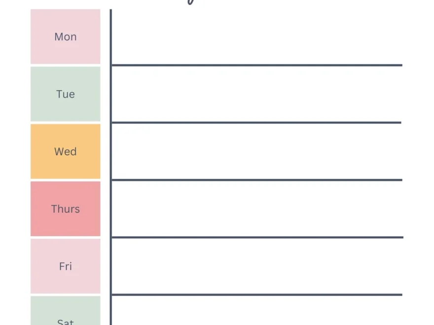 Free And Customizable Weekly Planner Templates Canva