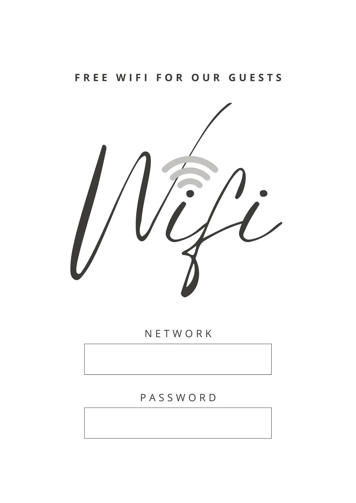 Free And Customizable Wifi Templates Free And Customizable Wifi Templates