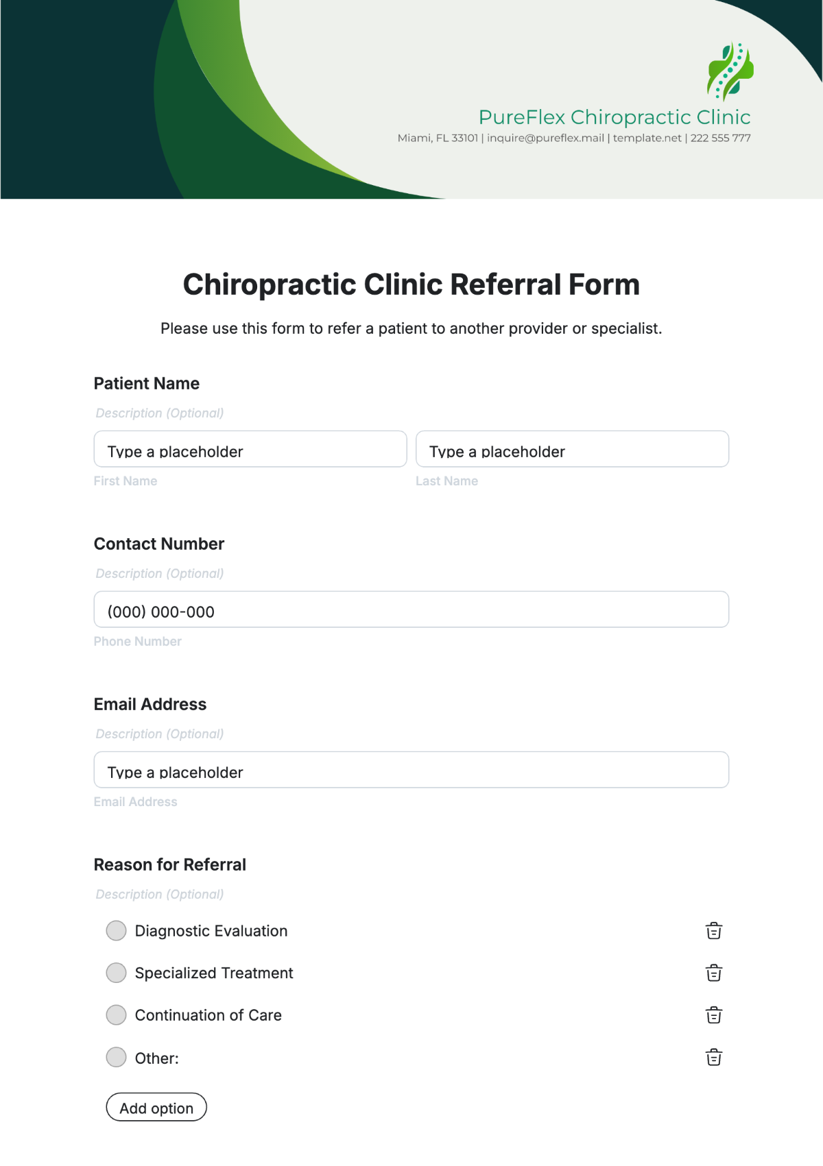 Printable Sign In Sheet For Chiropractor