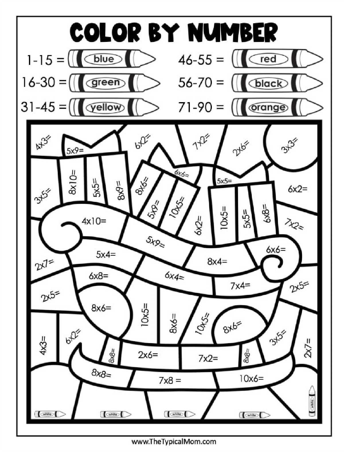 Free Christmas Color By Number Printables Coloring Pages Worksheets Library
