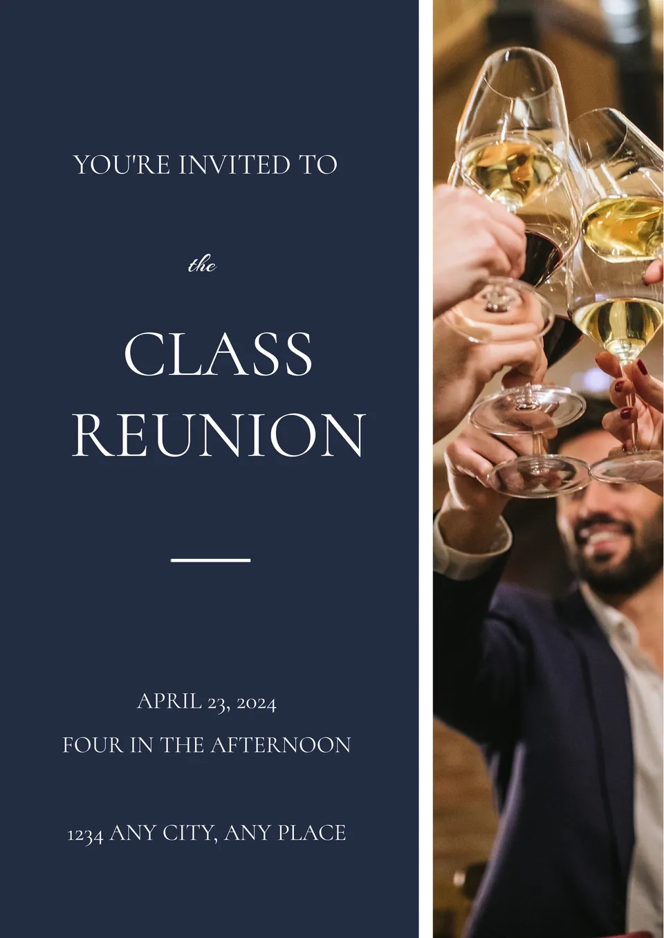 Printable Sample Class Reunion Cover Sheet