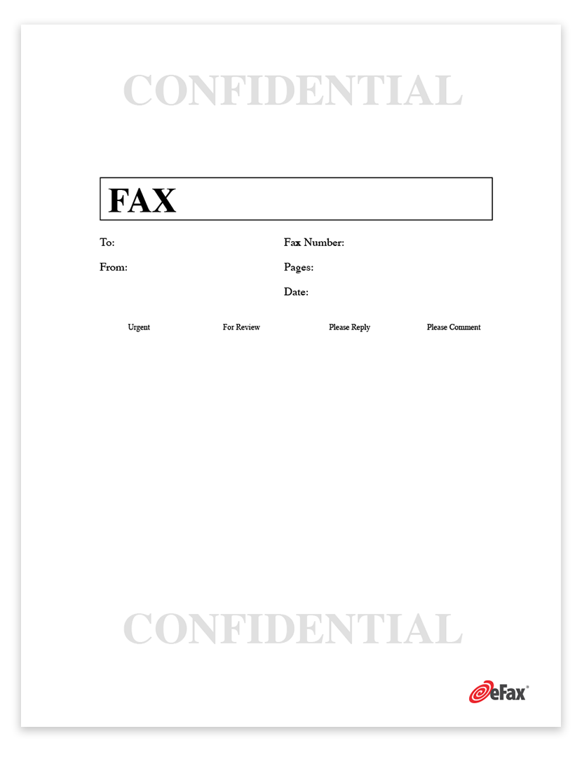 Fax Cover Sheet Printable With Privacy