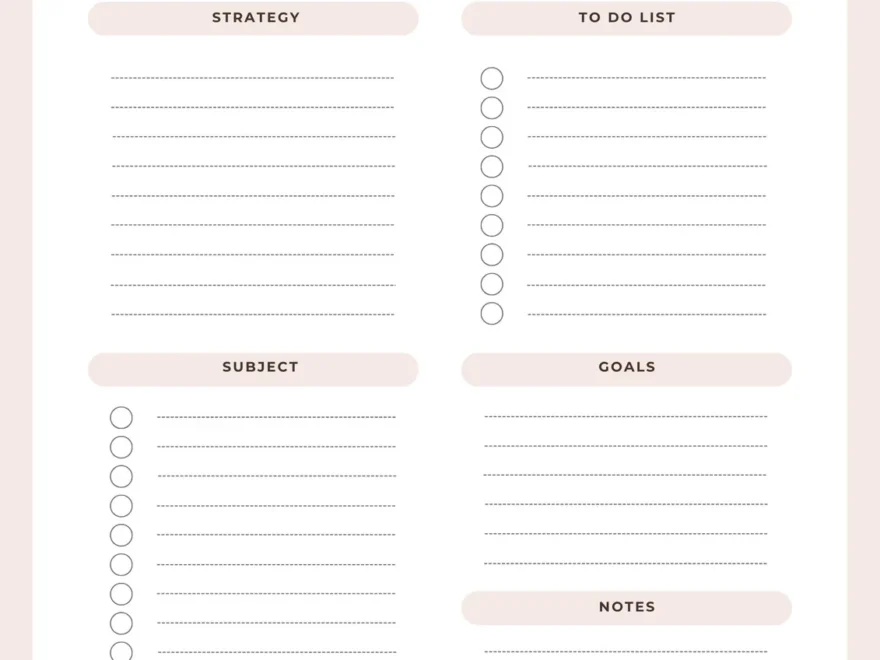 Free Custom Printable Business Planner Templates Canva