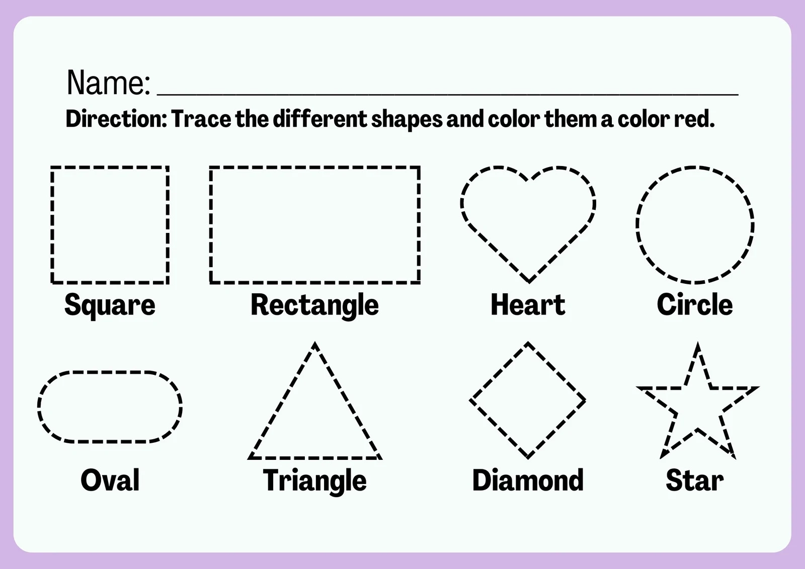 Printable Sheets For Preschool
