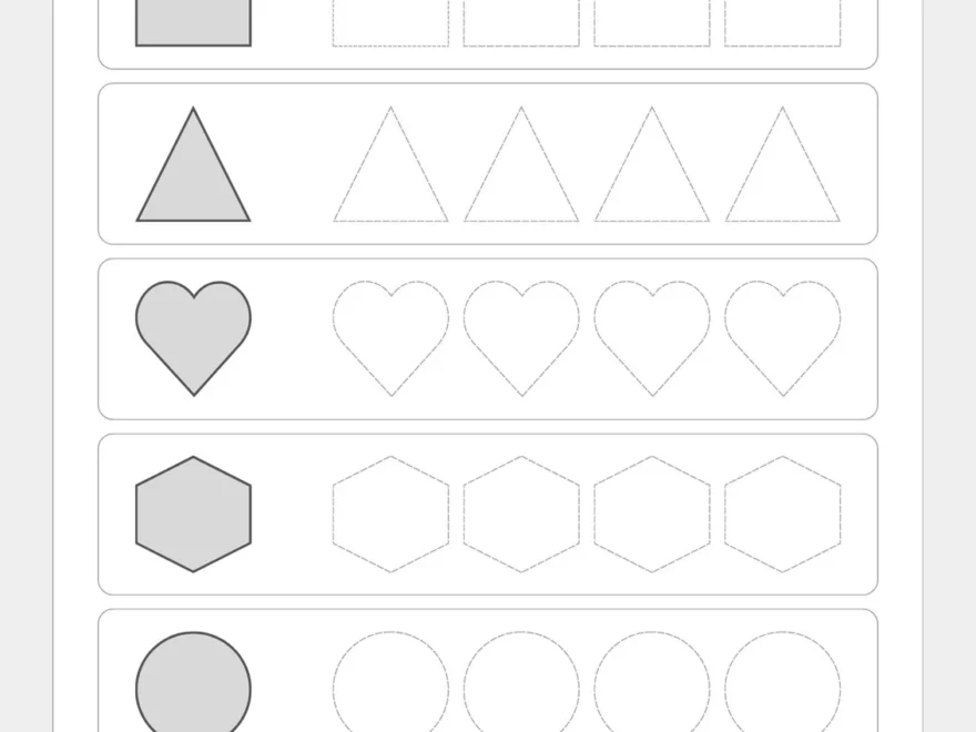 Free Custom Printable Shapes Worksheet Templates Canva