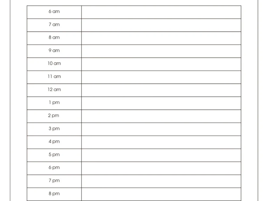 Free Custom Printable Work Schedule Planner Templates Canva