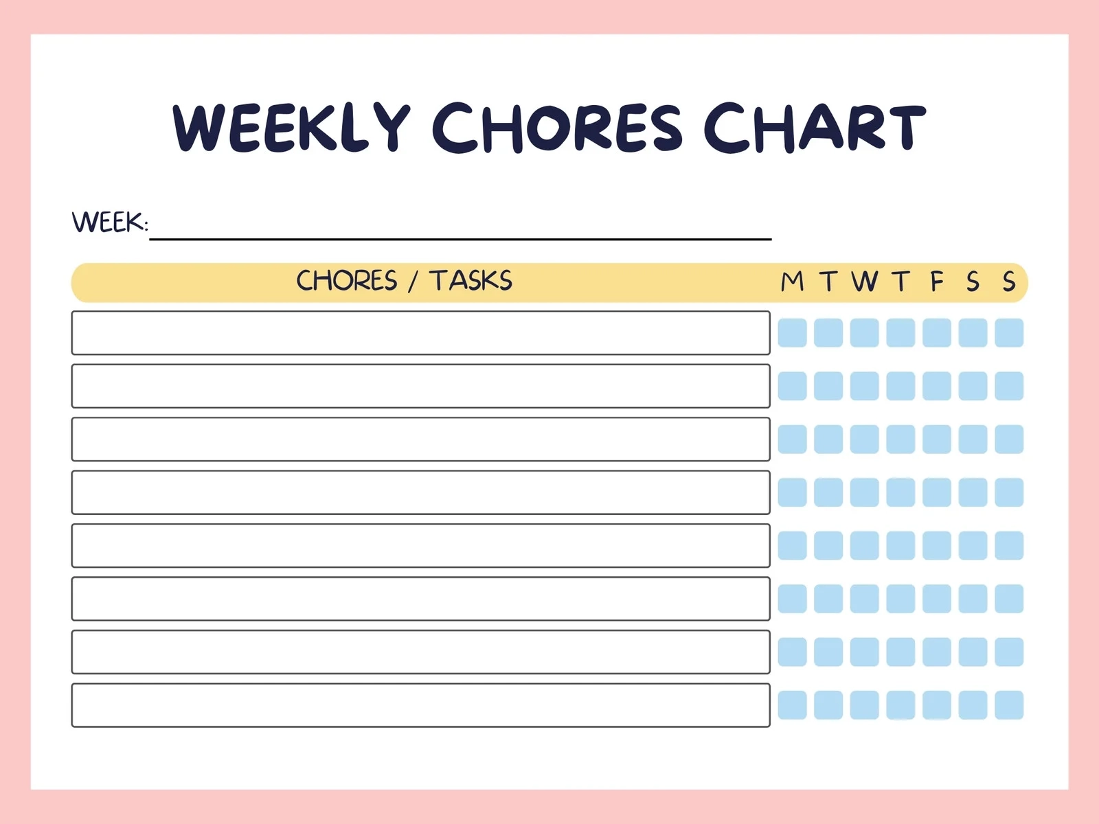 Free Customizable Chore Chart Templates To Print Canva Free Customizable Chore Chart Templates To Print Canva