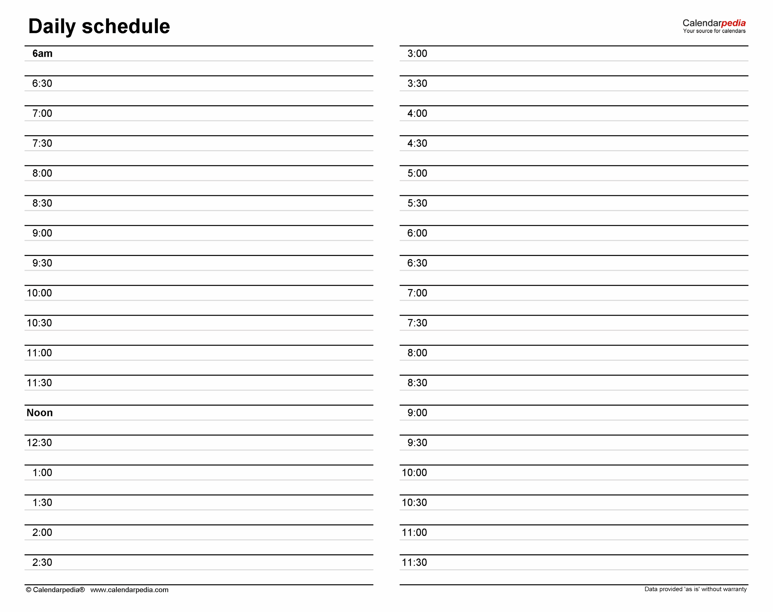 15 Minute Planner Printable Work Free