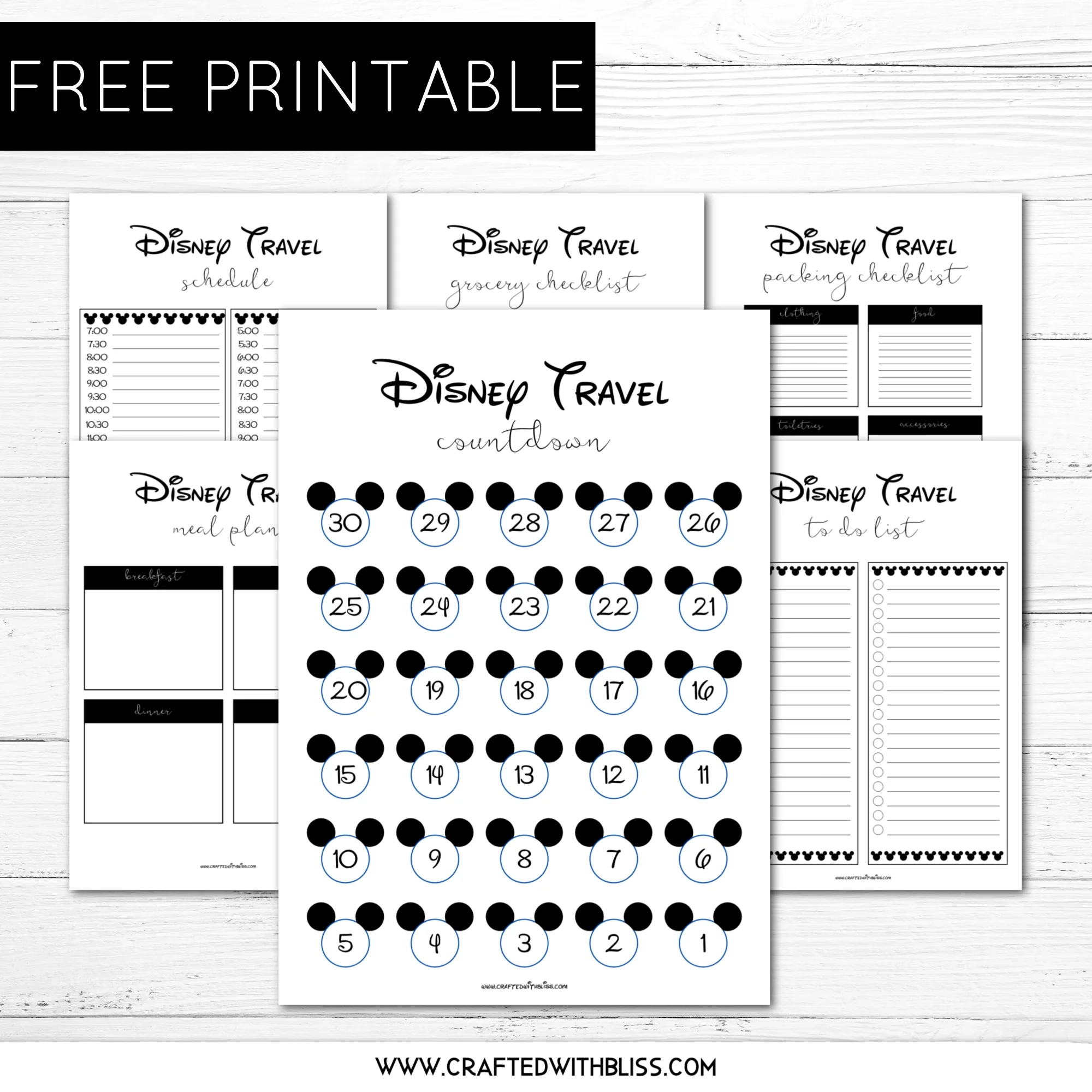 Daily Planner Printable Template Disney Daily Planner Printable Template Disney